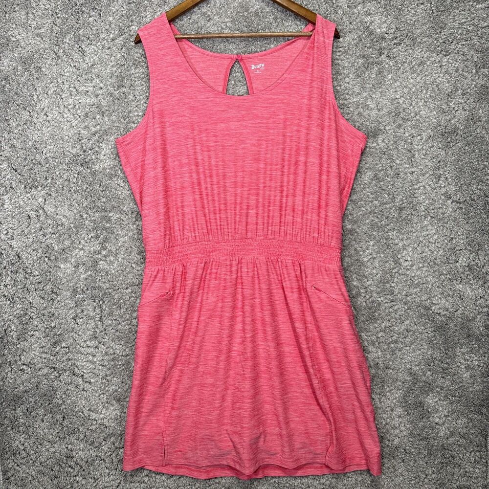Duluth Trading Women’s Activewear Dress Pink XL Built In Shorts Athleisure